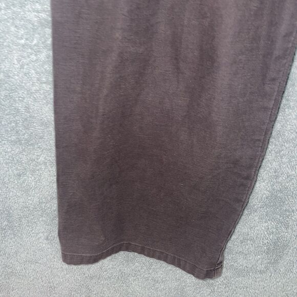 Eileen Fisher Pants Womens Size Medium Black Straight Leg Stretch Elastic Waist - Picture 4 of 11